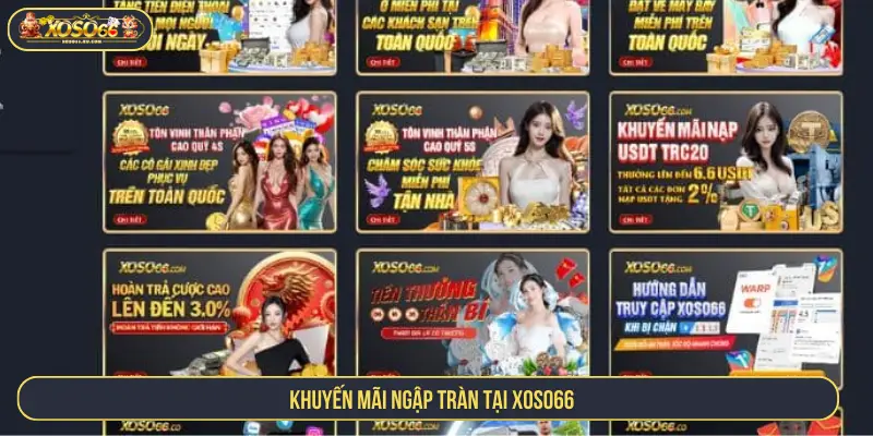 Khuyến mãi ngập tràn tại XOSO66