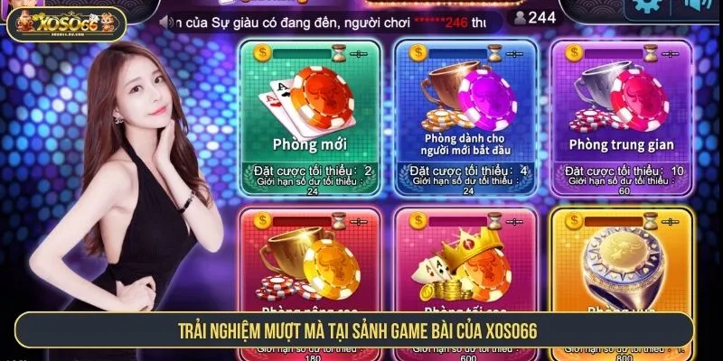 Game Bài XOSO66 Uy Tín, Trang Chơi Đẳng Cấp Xanh Chín Trải nghiệm mượt mà tại sảnh game bài của XOSO66
