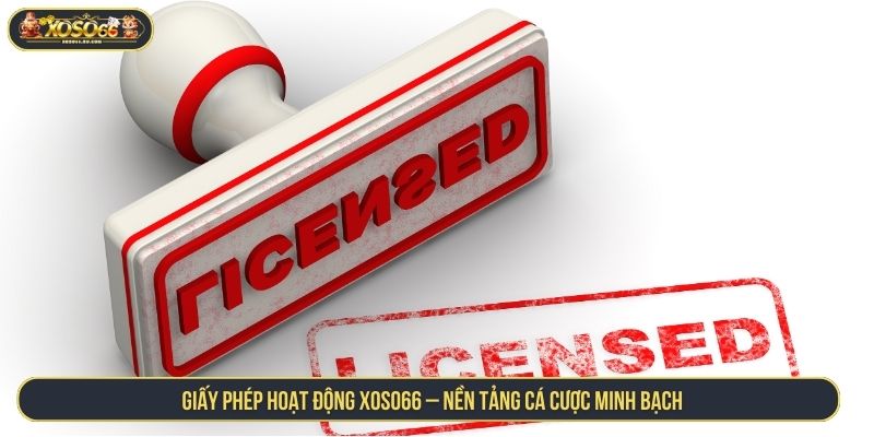 giấy phép hoạt động XOSO66