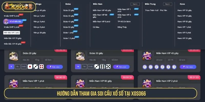 Xổ Số XOSO66 Uy Tín, Trả Thưởng Cao, Đặt 1 Ăn 99 Lần Hướng dẫn tham gia soi cầu xổ số tại XOSO66