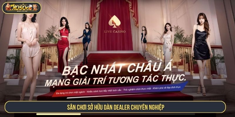 Sân chơi sở hữu dàn Dealer chuyên nghiệp 