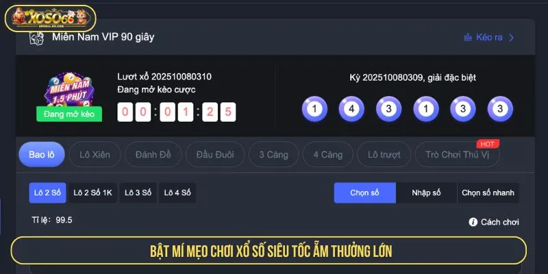 Xổ Số Siêu Tốc Xoso66 Bùng Nổ Vận May Trong Từng Phút Bật mí mẹo chơi xổ số siêu tốc ẵm thưởng lớn