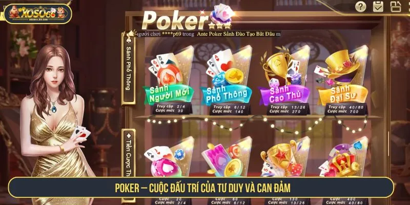 Điểm Danh Top 10 Trò Chơi Game Bài Đẳng Cấp Tại Xoso66 Poker – Cuộc đấu trí của tư duy và can đảm