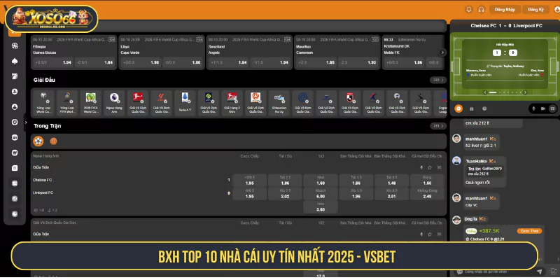 Top 10 Nhà Cái Uy Tín Nhất 2025 VSBET